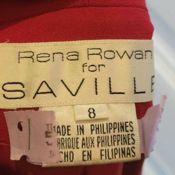 Rena Rowan for Saville Red Blazer - Picture 12 of 14